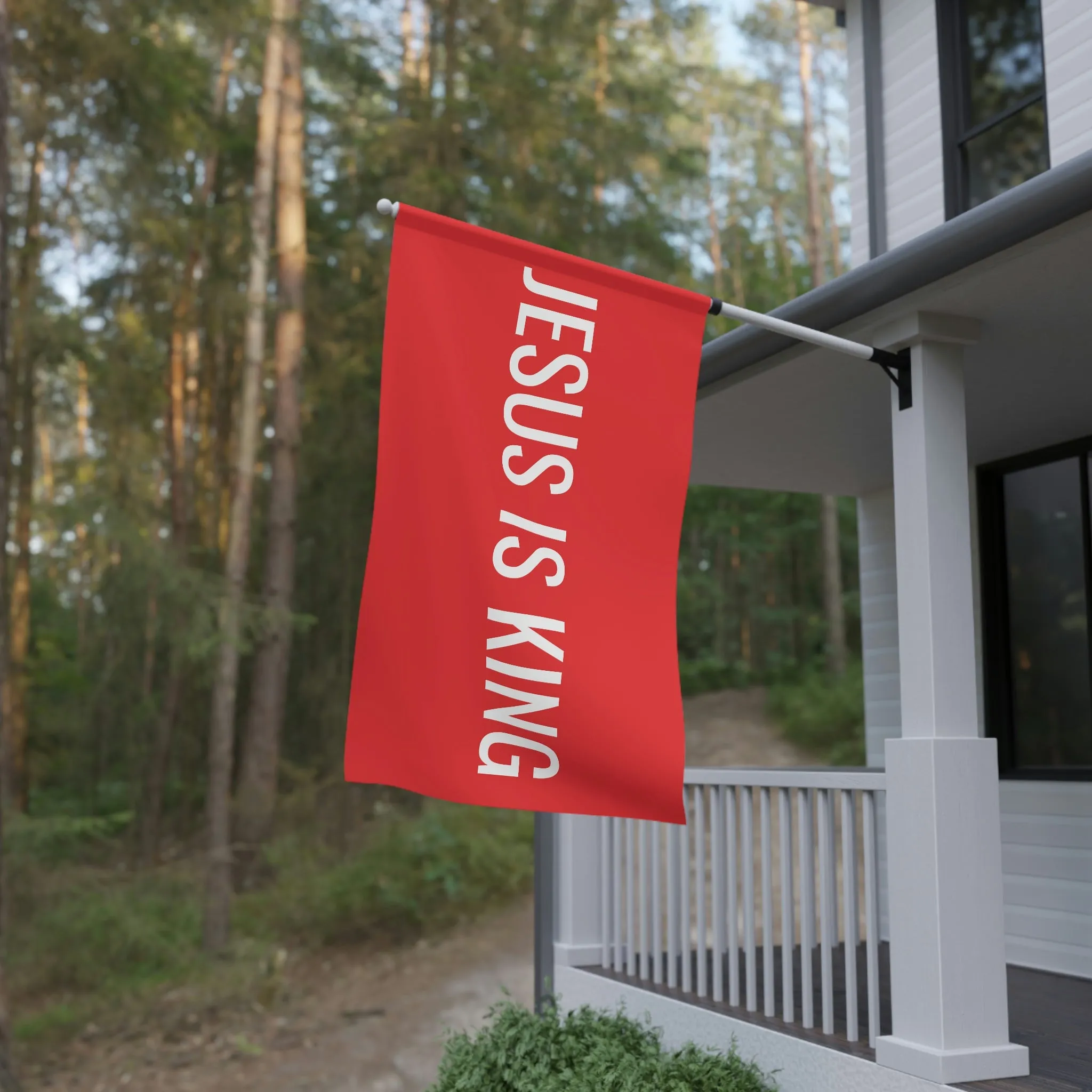 Jesus is King religious Banner