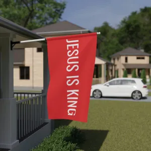 Jesus is King religious Banner