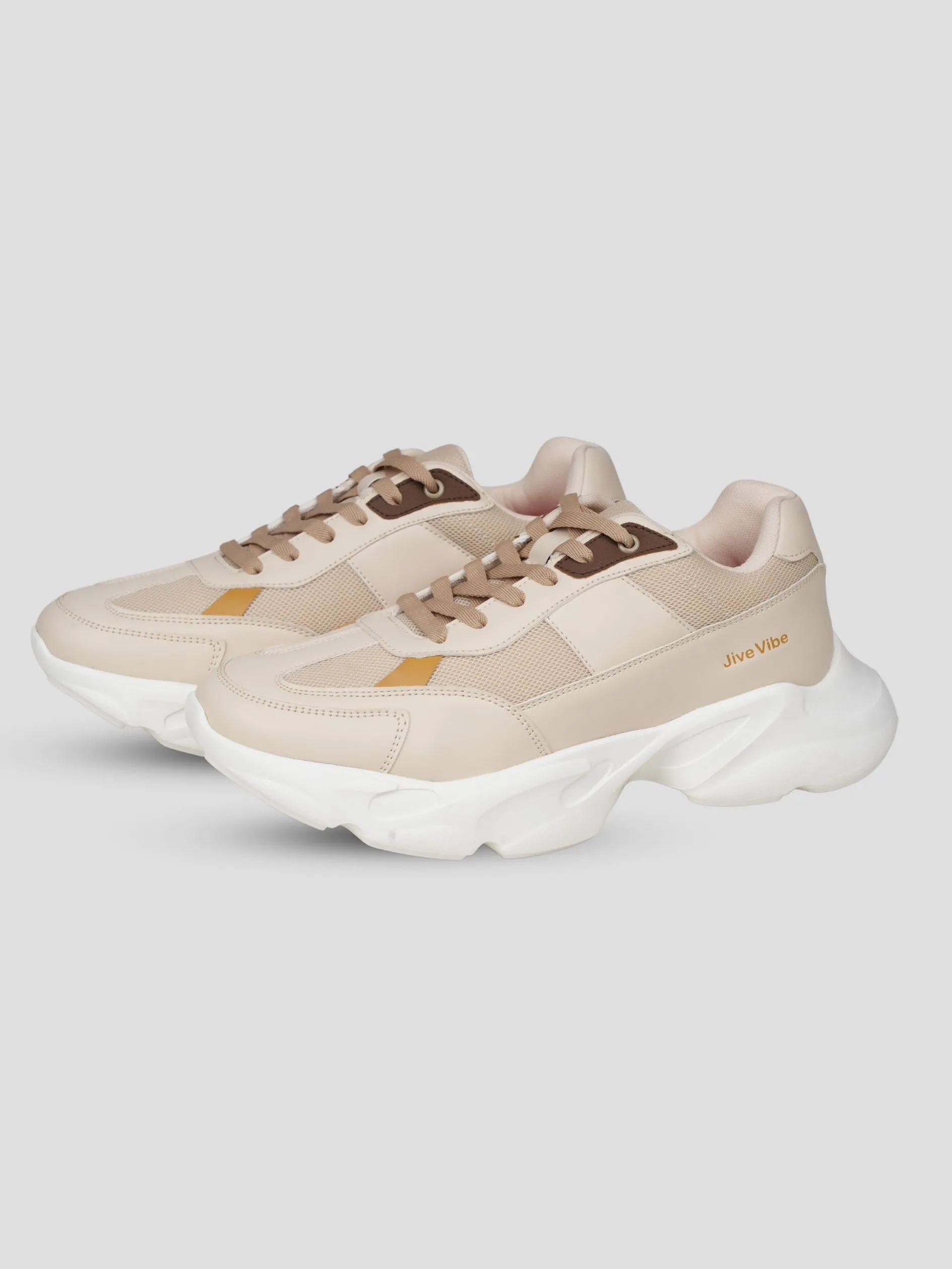 JiveVibe Men's Lace-Up Sneakers – Stylish & Comfortable