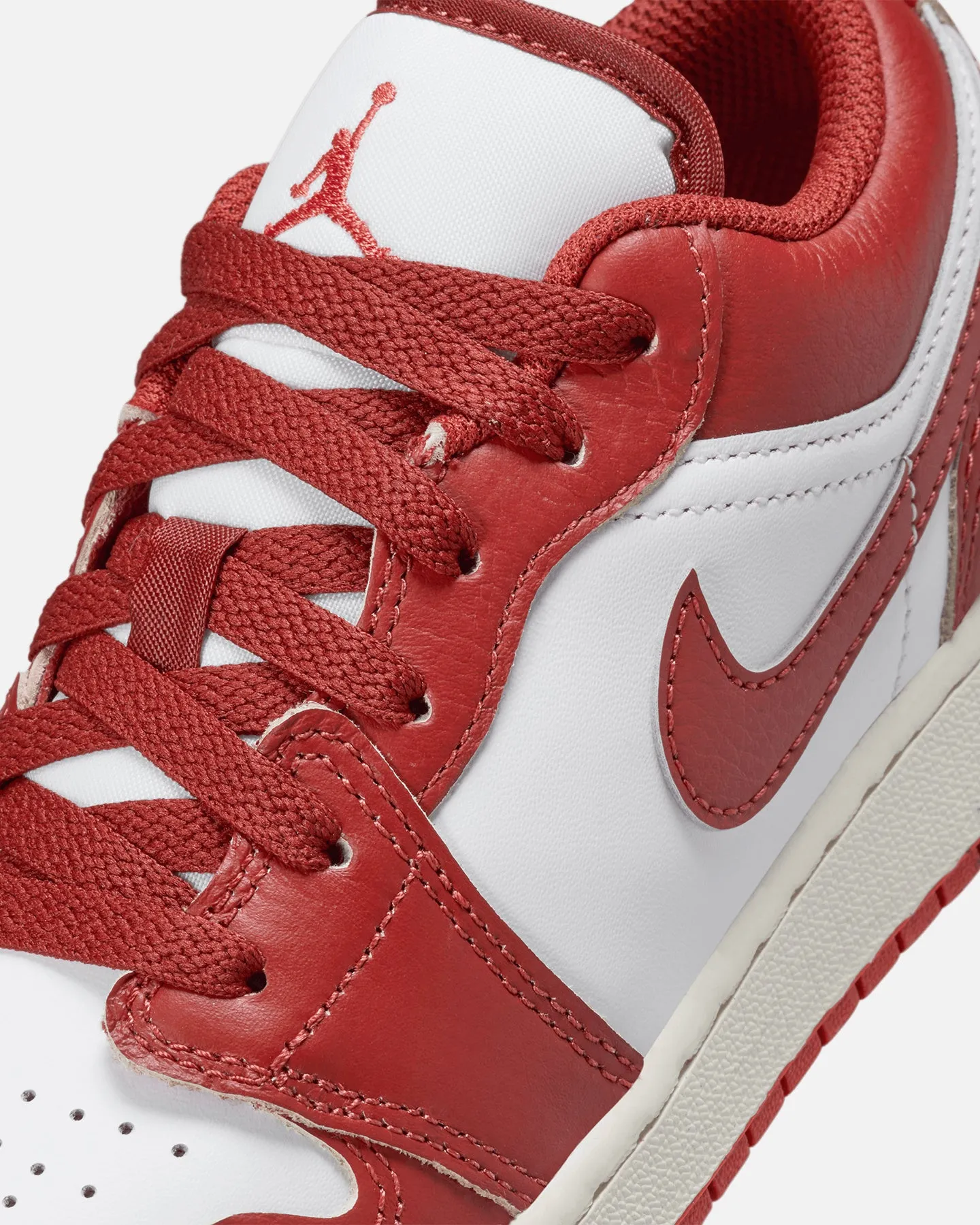Jordan Kids' Air Jordan 1 Low SE (GS) White/Dune Red