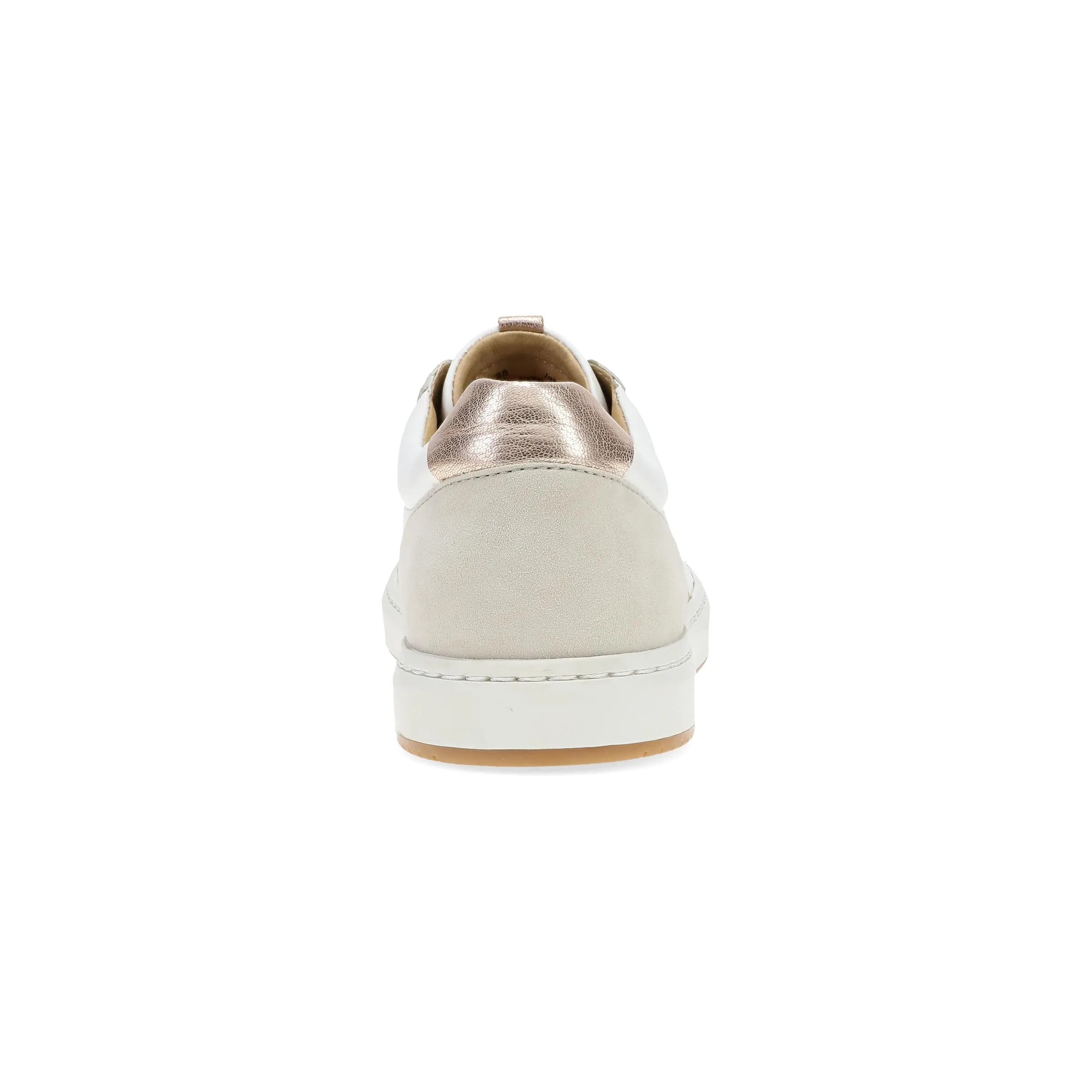 Josey - White/Rose Gold Nappa Sneaker - 10102-000396