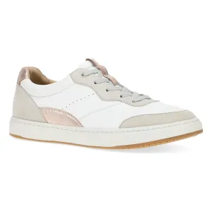 Josey - White/Rose Gold Nappa Sneaker - 10102-000396