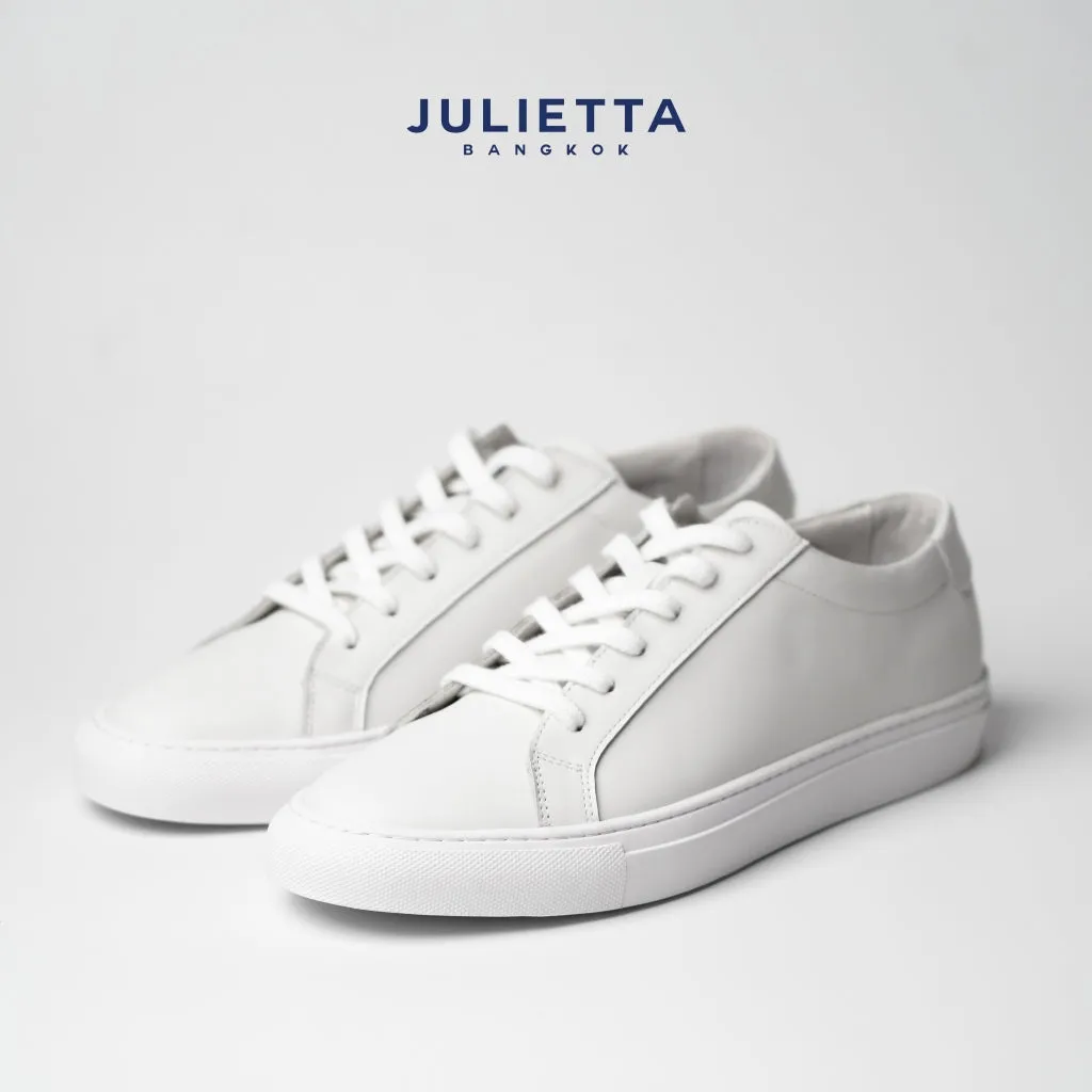 JULIETTA - Luca Calfskin Sneakers : White