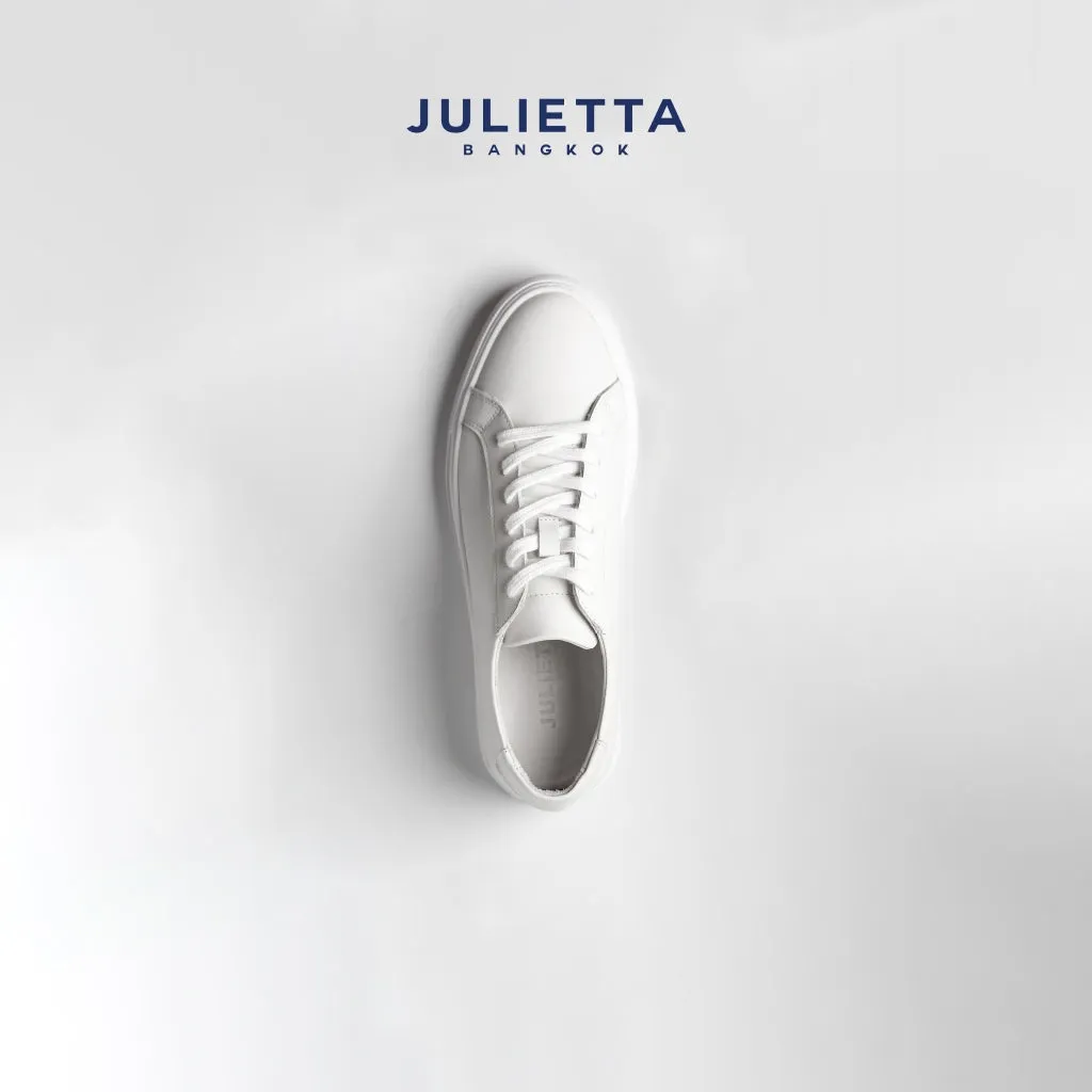 JULIETTA - Luca Calfskin Sneakers : White