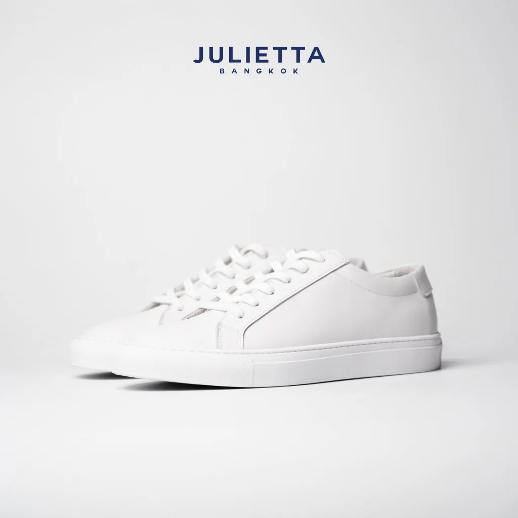 JULIETTA - Luca Calfskin Sneakers : White