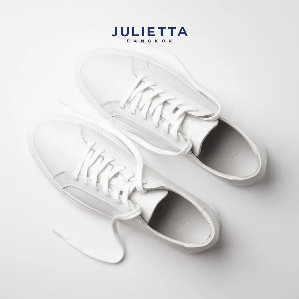 JULIETTA - Luca Calfskin Sneakers : White