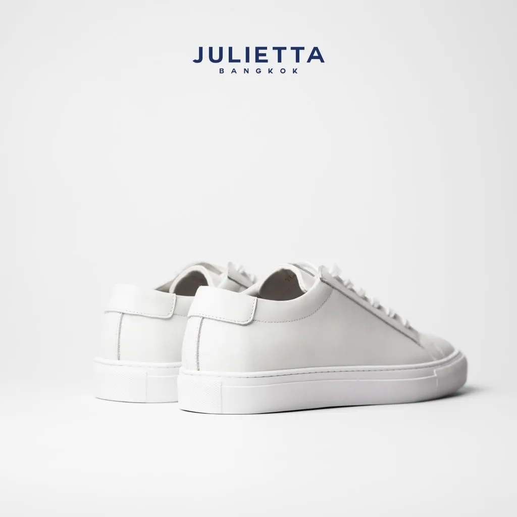 JULIETTA - Luca Calfskin Sneakers : White