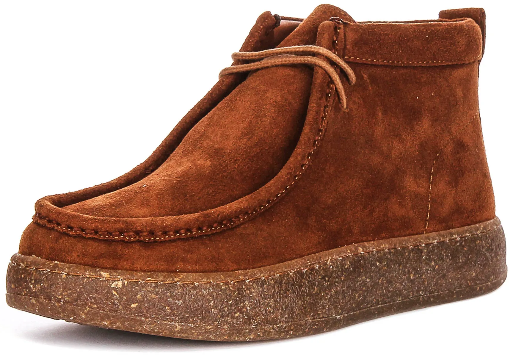 Justinreess England Kyla Suede In Brown For Women