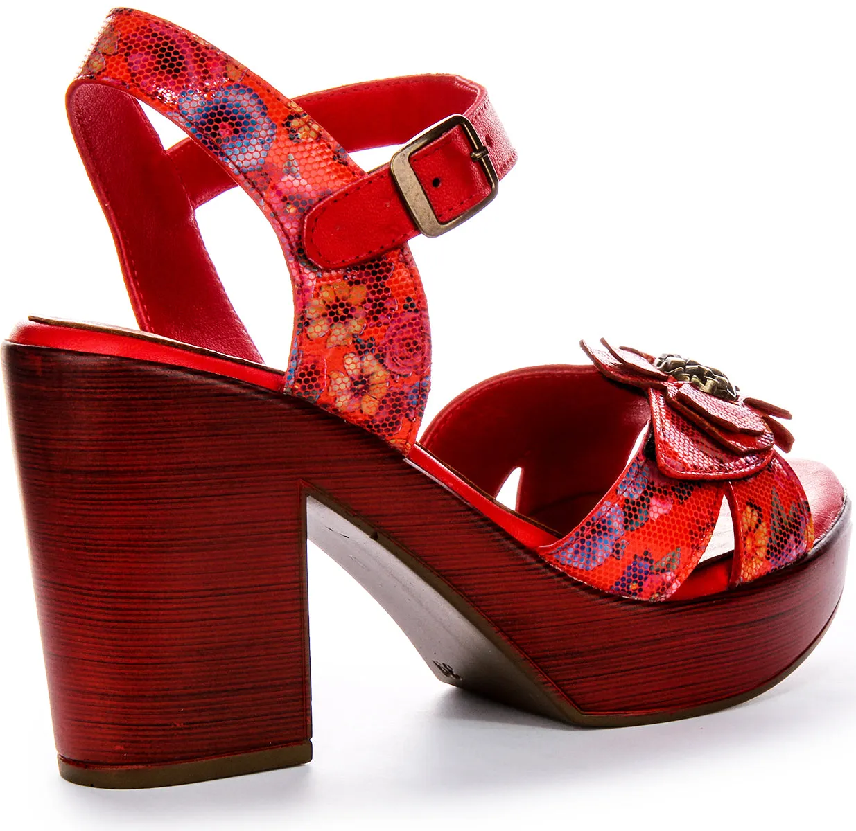 Justinreess England Sunny In Red Floral For Women | Secret Sale