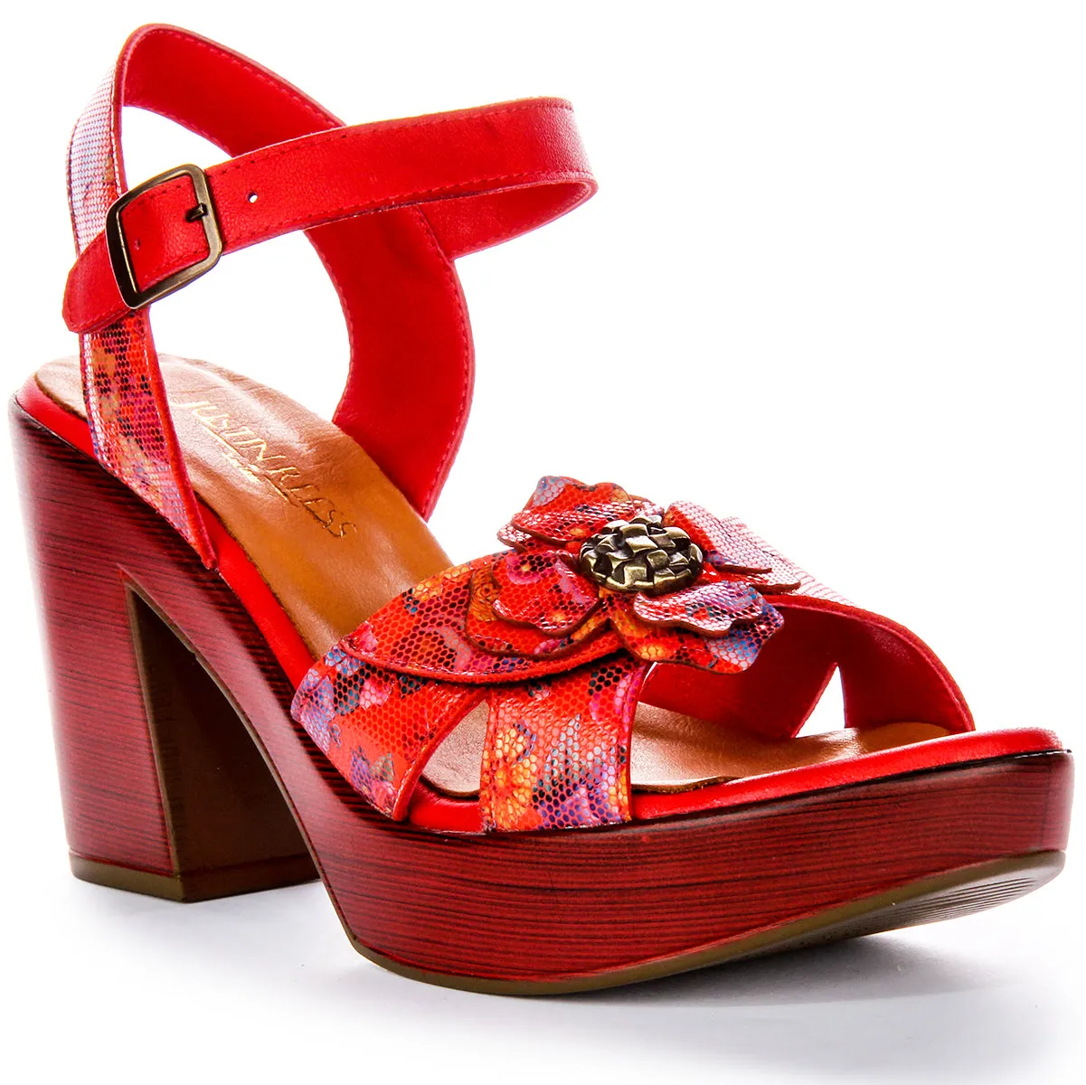 Justinreess England Sunny In Red Floral For Women | Secret Sale