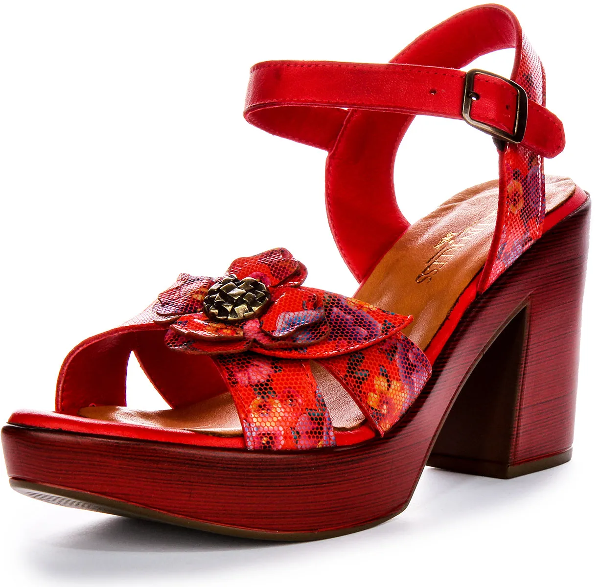 Justinreess England Sunny In Red Floral For Women | Secret Sale