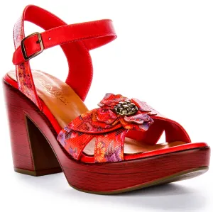 Justinreess England Sunny In Red Floral For Women | Secret Sale