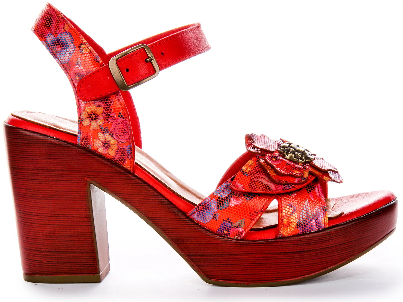 Justinreess England Sunny In Red Floral For Women | Secret Sale