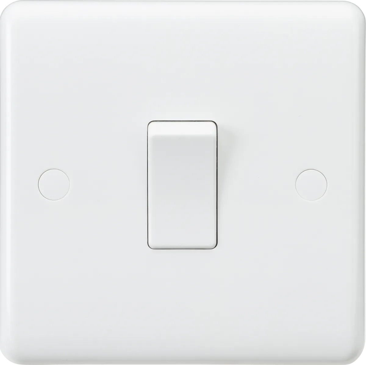 Knightsbridge CU1000DP White Curved Edge 10AX 1G DP Switch