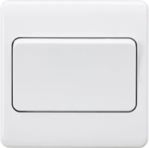 Knightsbridge CU2W White Curved Edge 10AX 1G 2-Way Wide Rocker Switch
