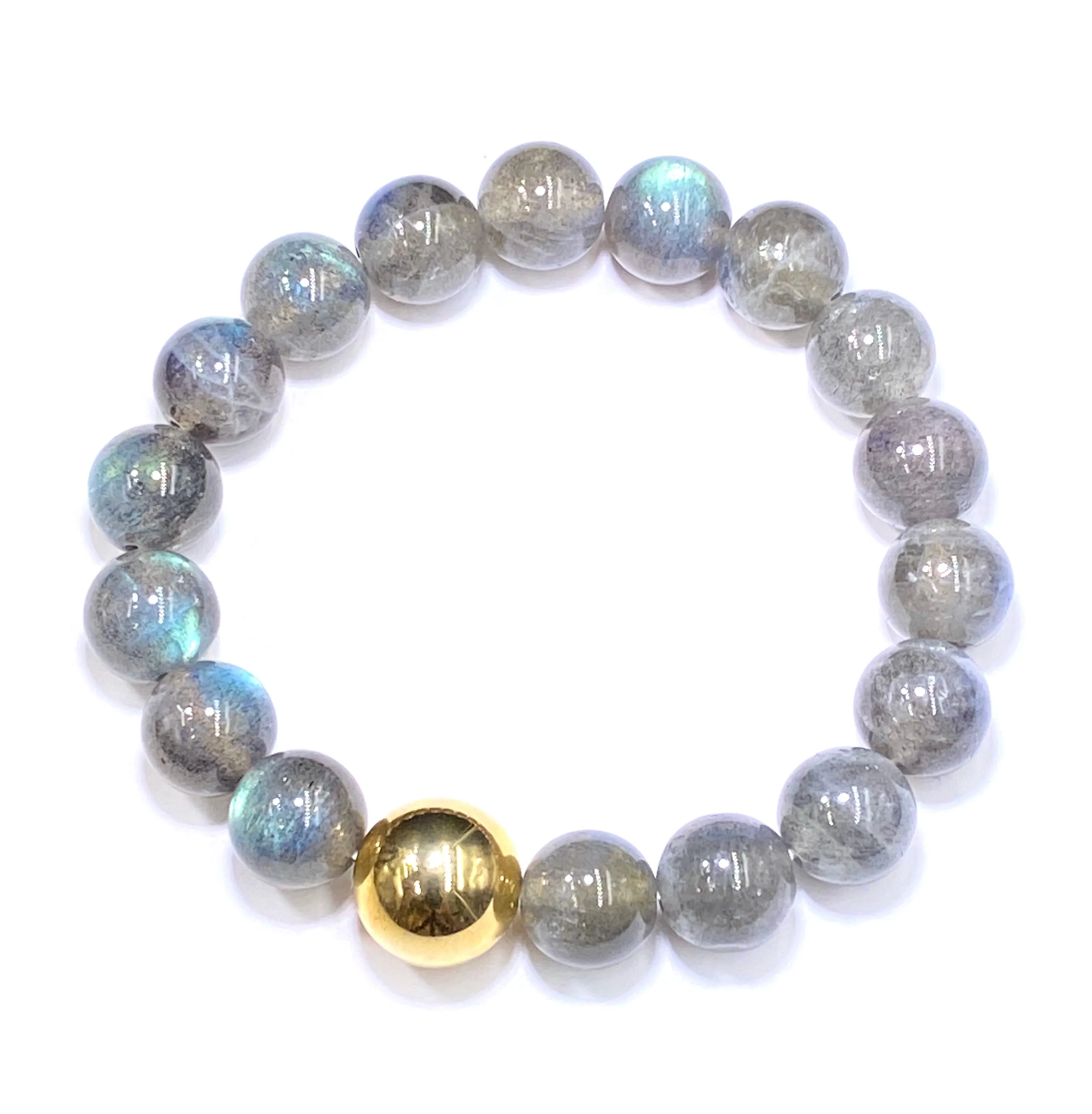 Labradorite Stretch Stacking Bracelet