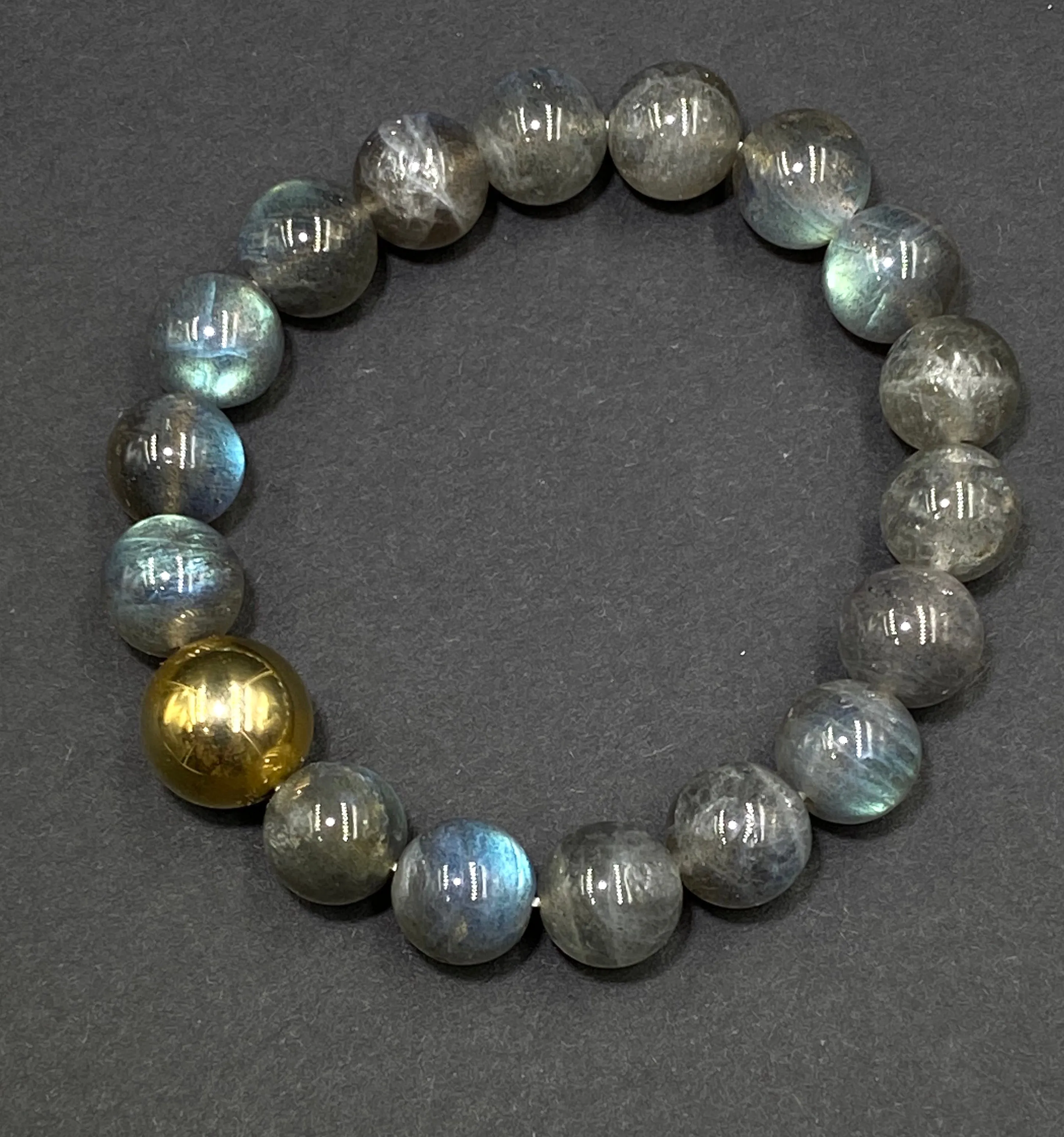 Labradorite Stretch Stacking Bracelet