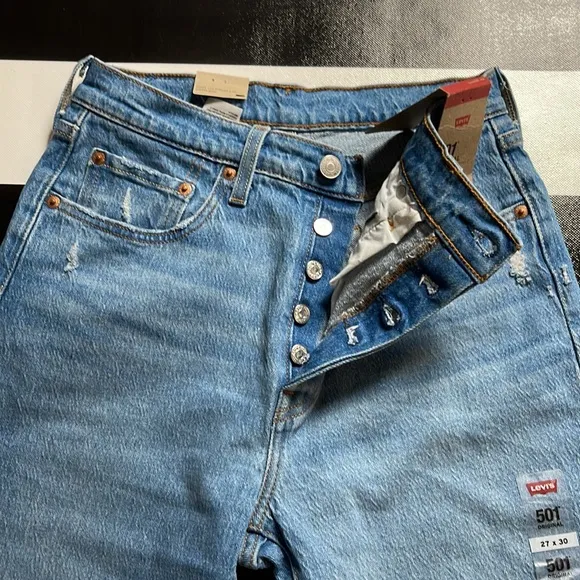 LEVIS 501 ORIGINAL FIT STRETCH RIPPED