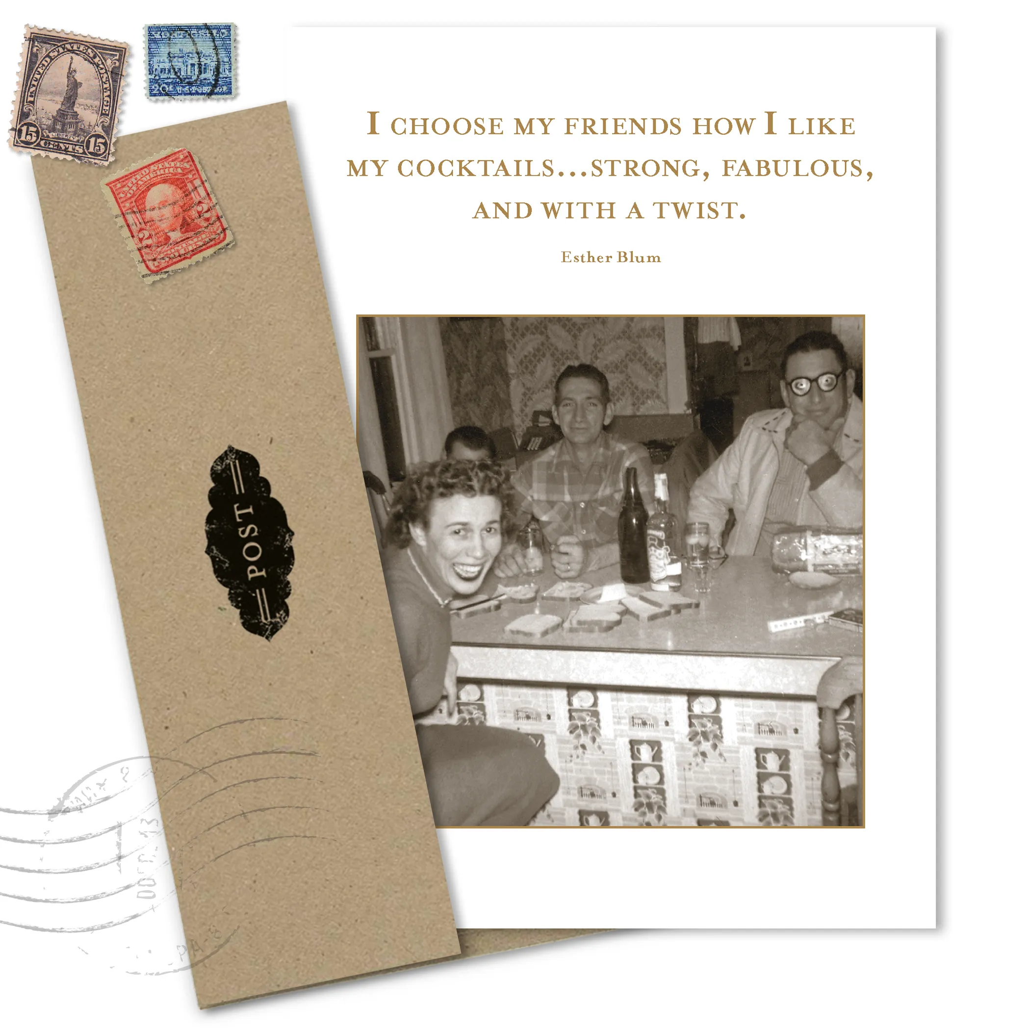 Like My Cocktails Birthday Card