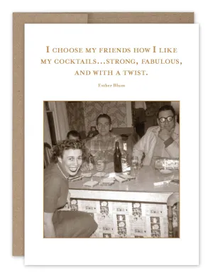 Like My Cocktails Birthday Card