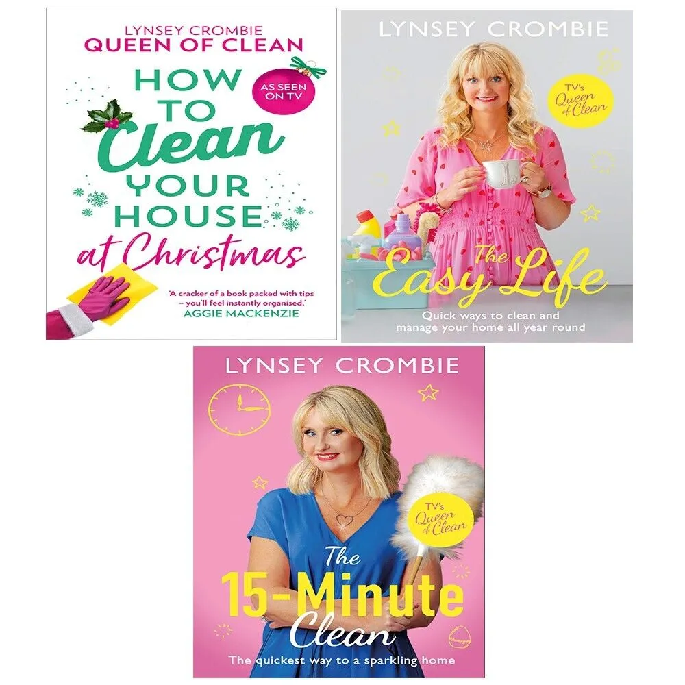 Lynsey Queen of Clean Collection 3 Books Set (Easy Life,15-Minute Clean, Christmas)