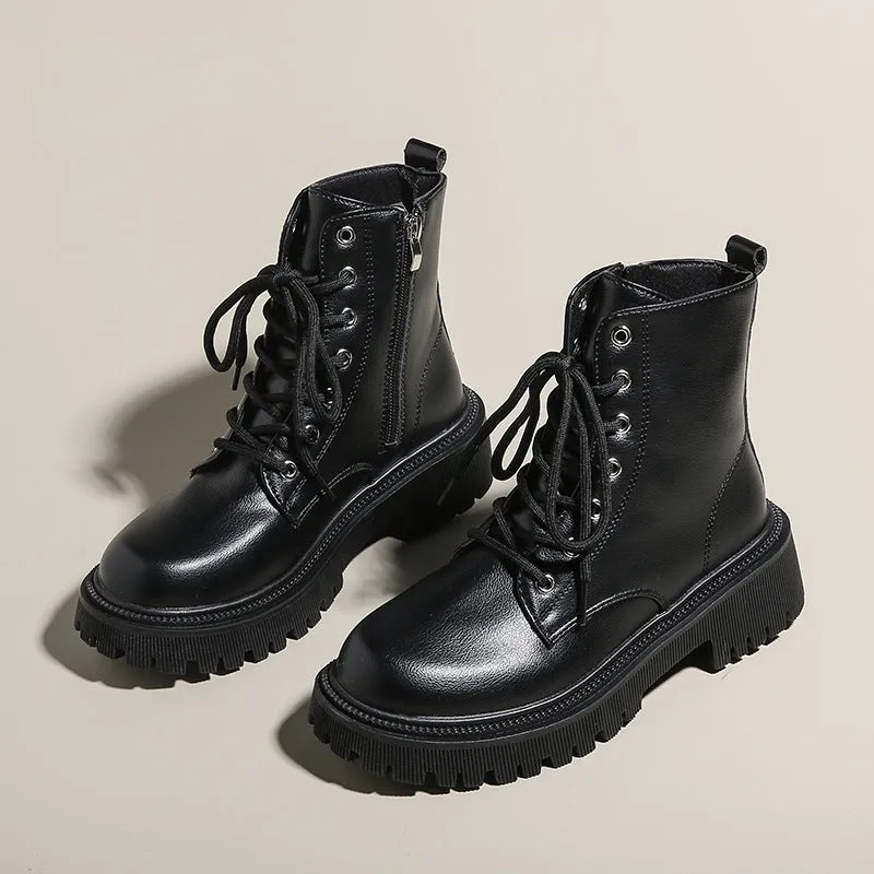 Martin Boots Women's British-style Motorcycle Platform