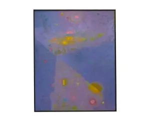 Martin Friedman Signed “Illuminated Night” Abstract Oil on Canvas Painting