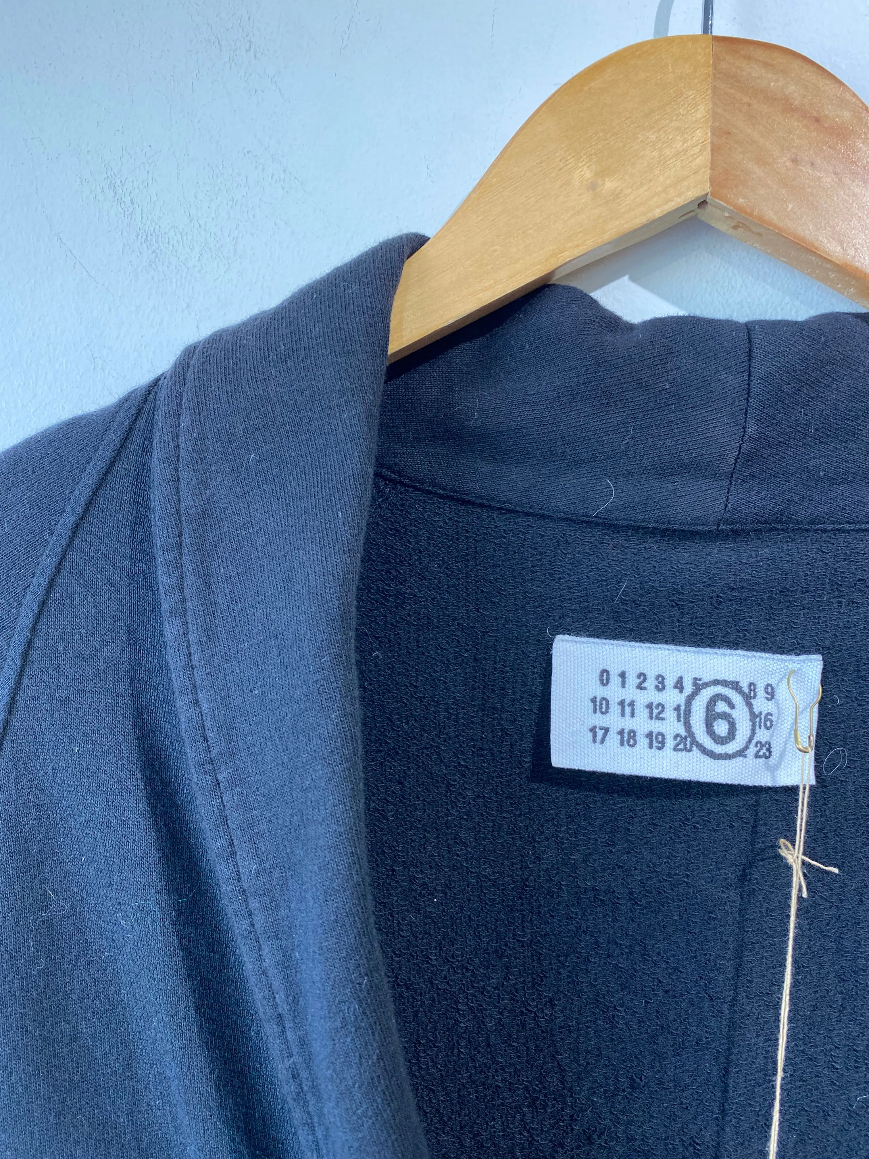 Martin Margiela MM6 Black Cardigan Sweatshirt