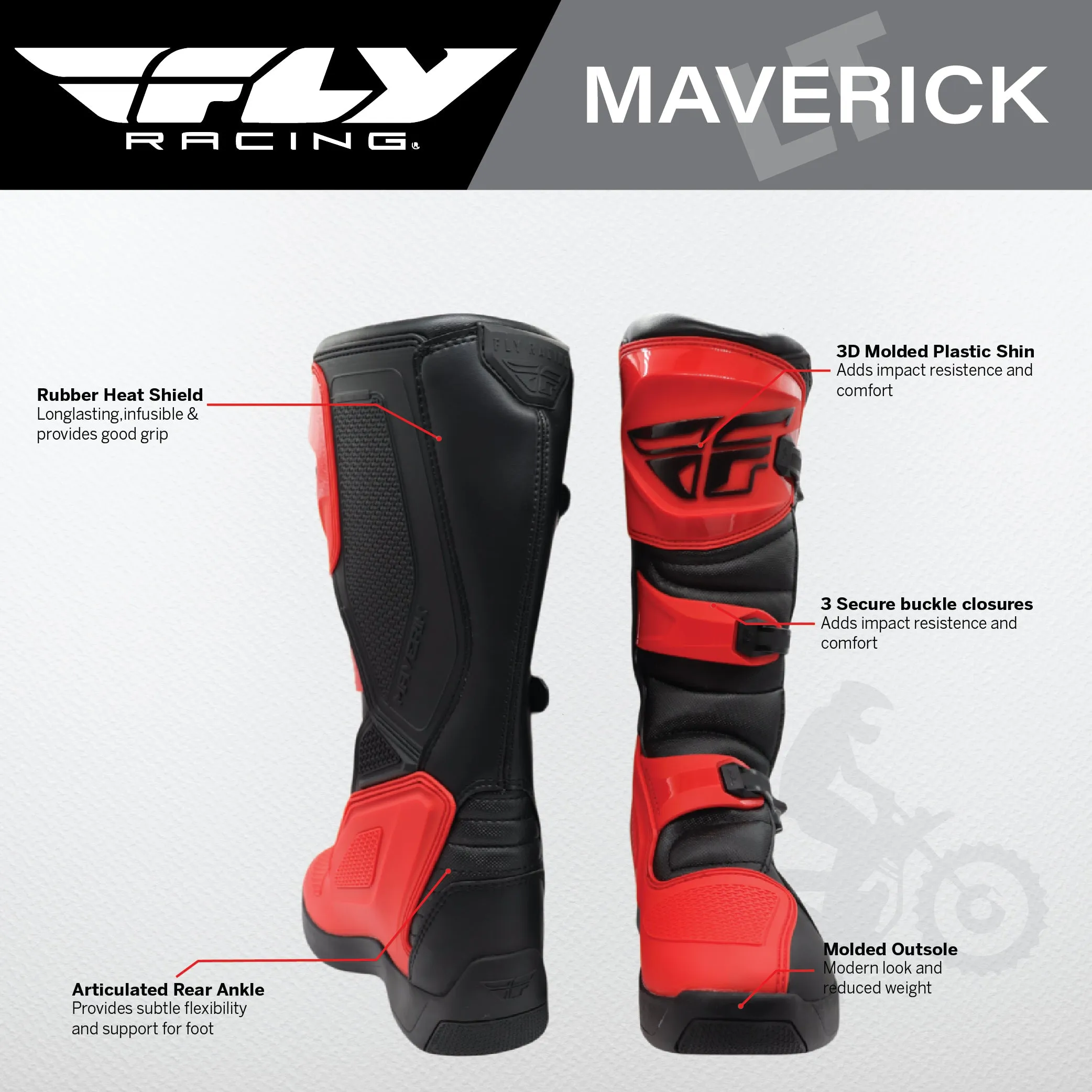 MAVERIK LT BOOT RED/BLACK SZ 11