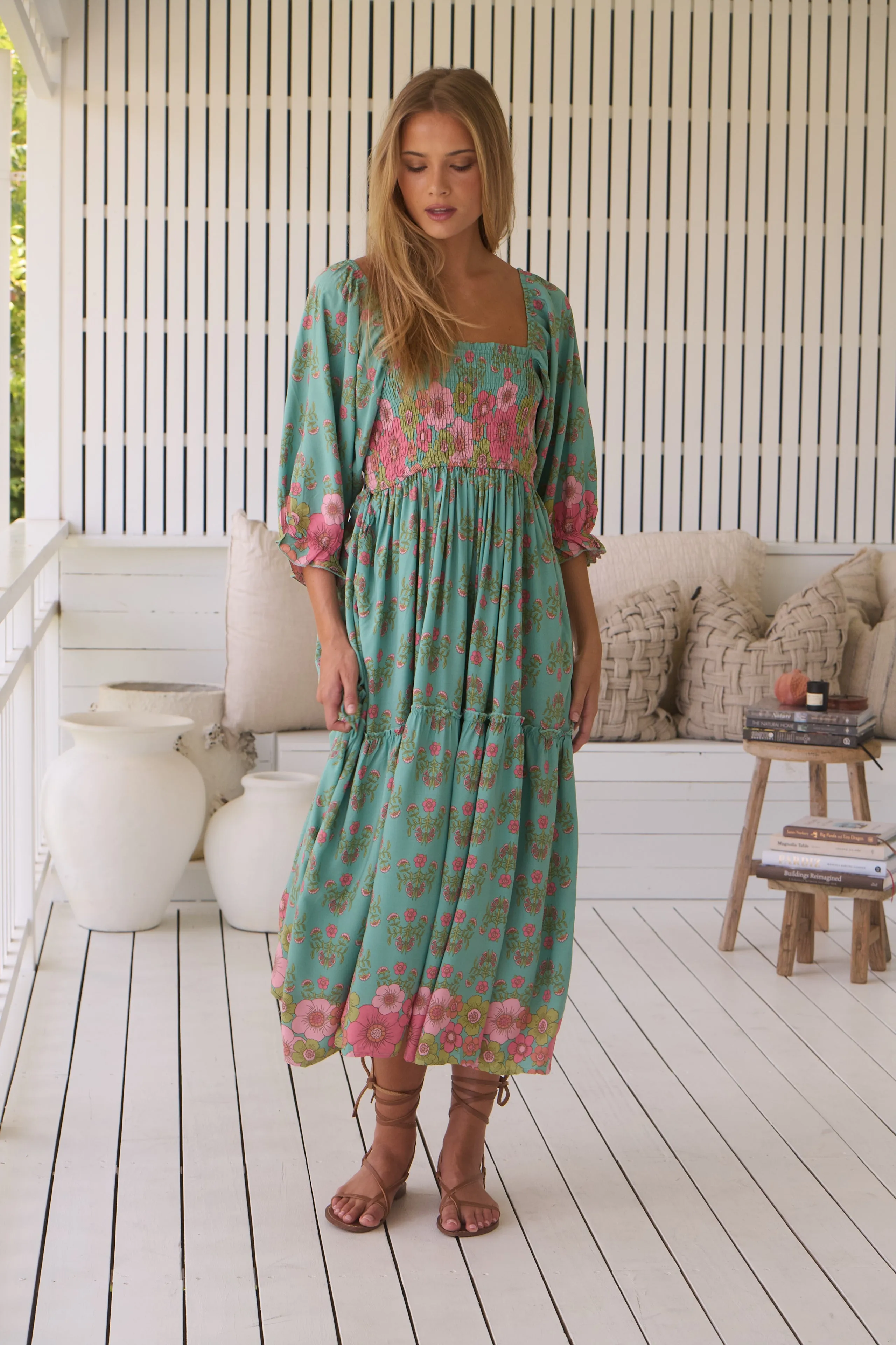 Meadowland Print Tulli Midi Dress