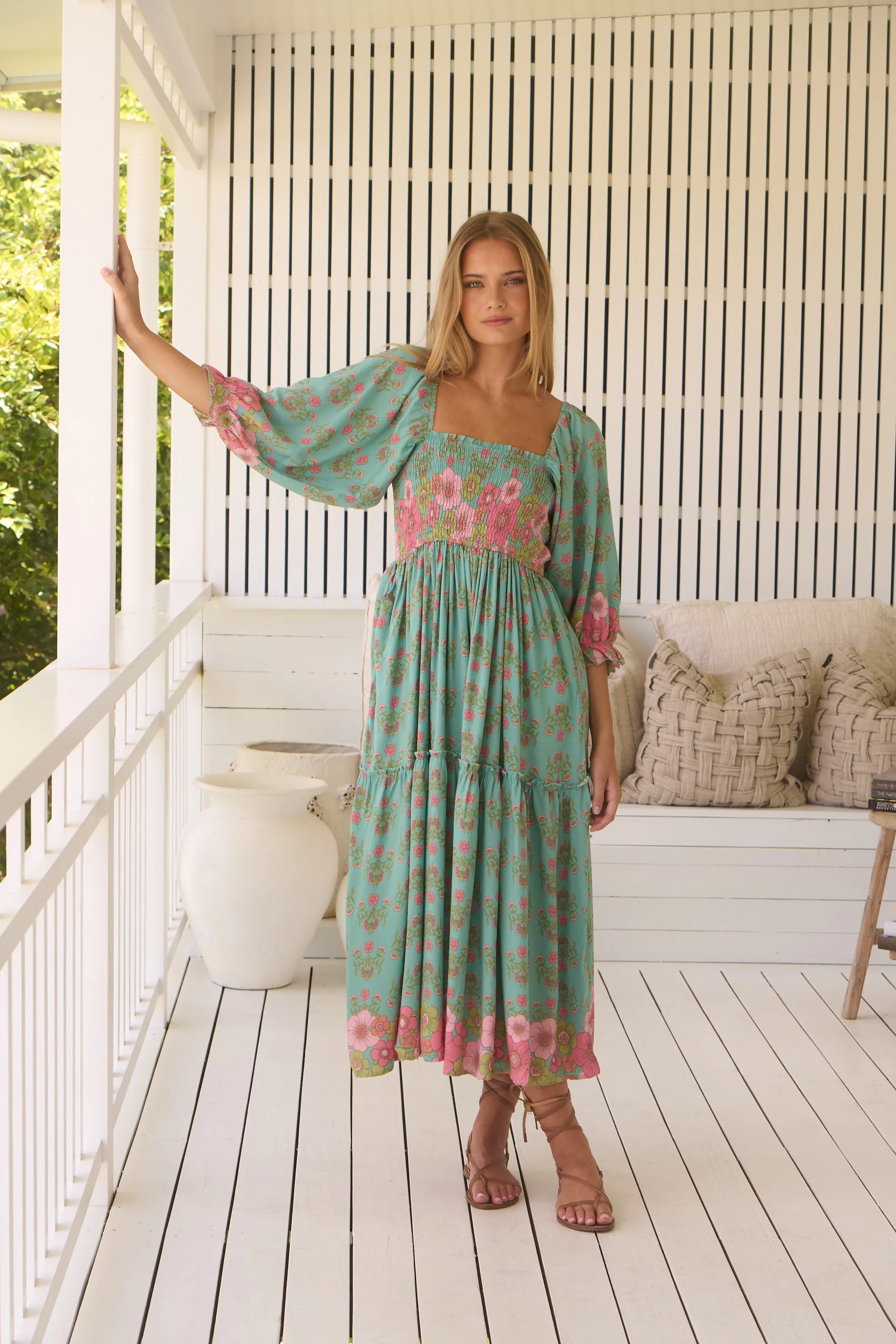 Meadowland Print Tulli Midi Dress