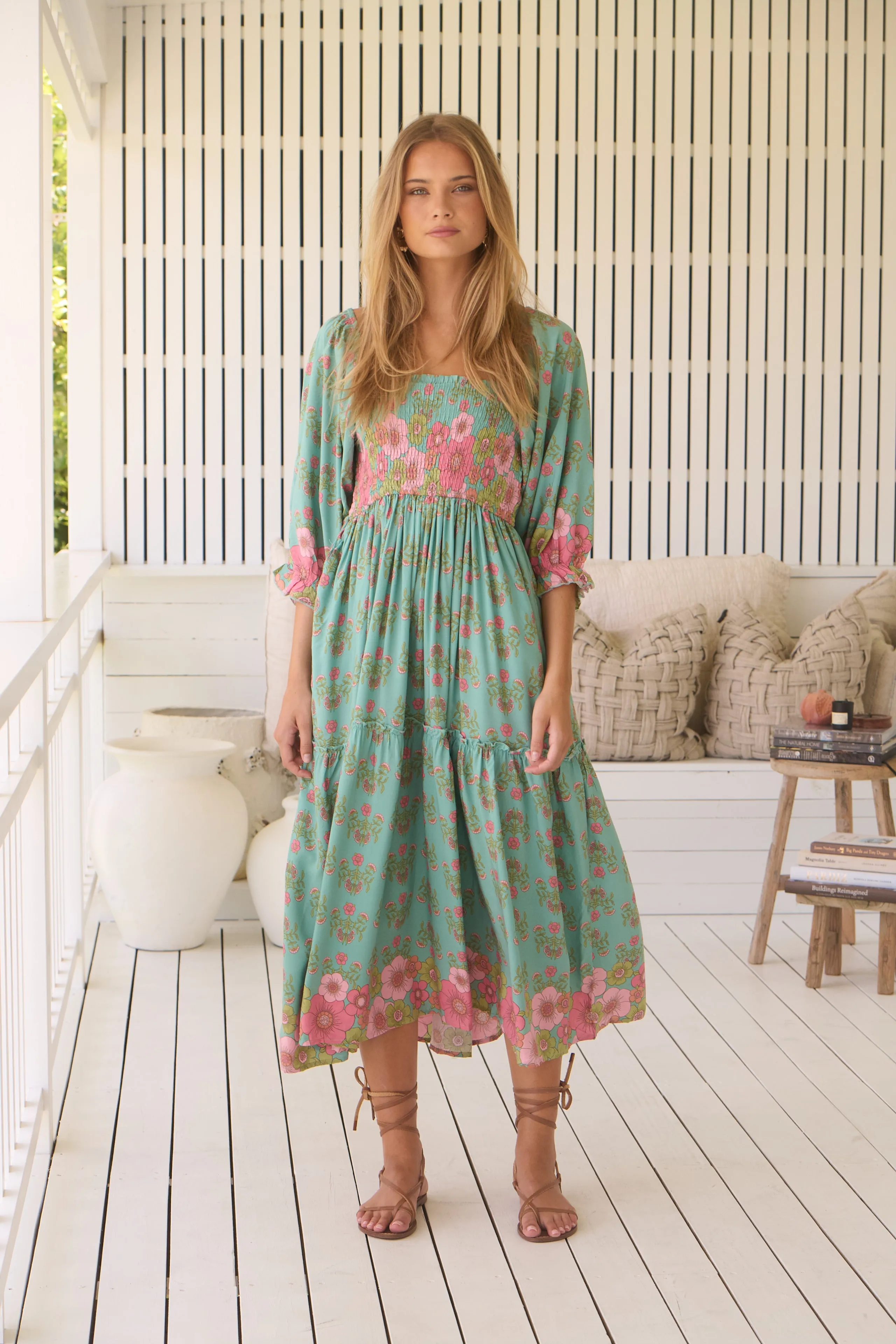 Meadowland Print Tulli Midi Dress