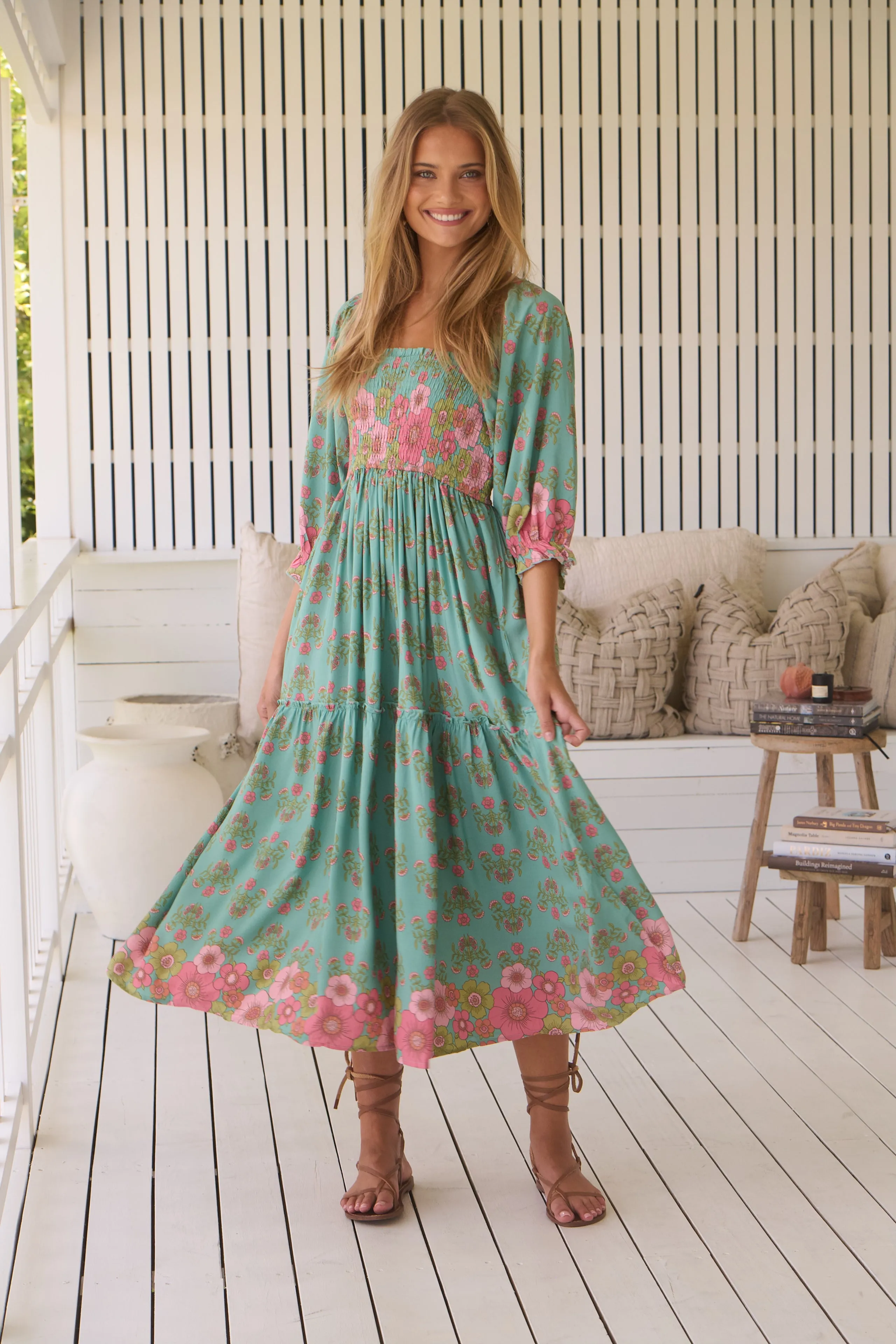 Meadowland Print Tulli Midi Dress