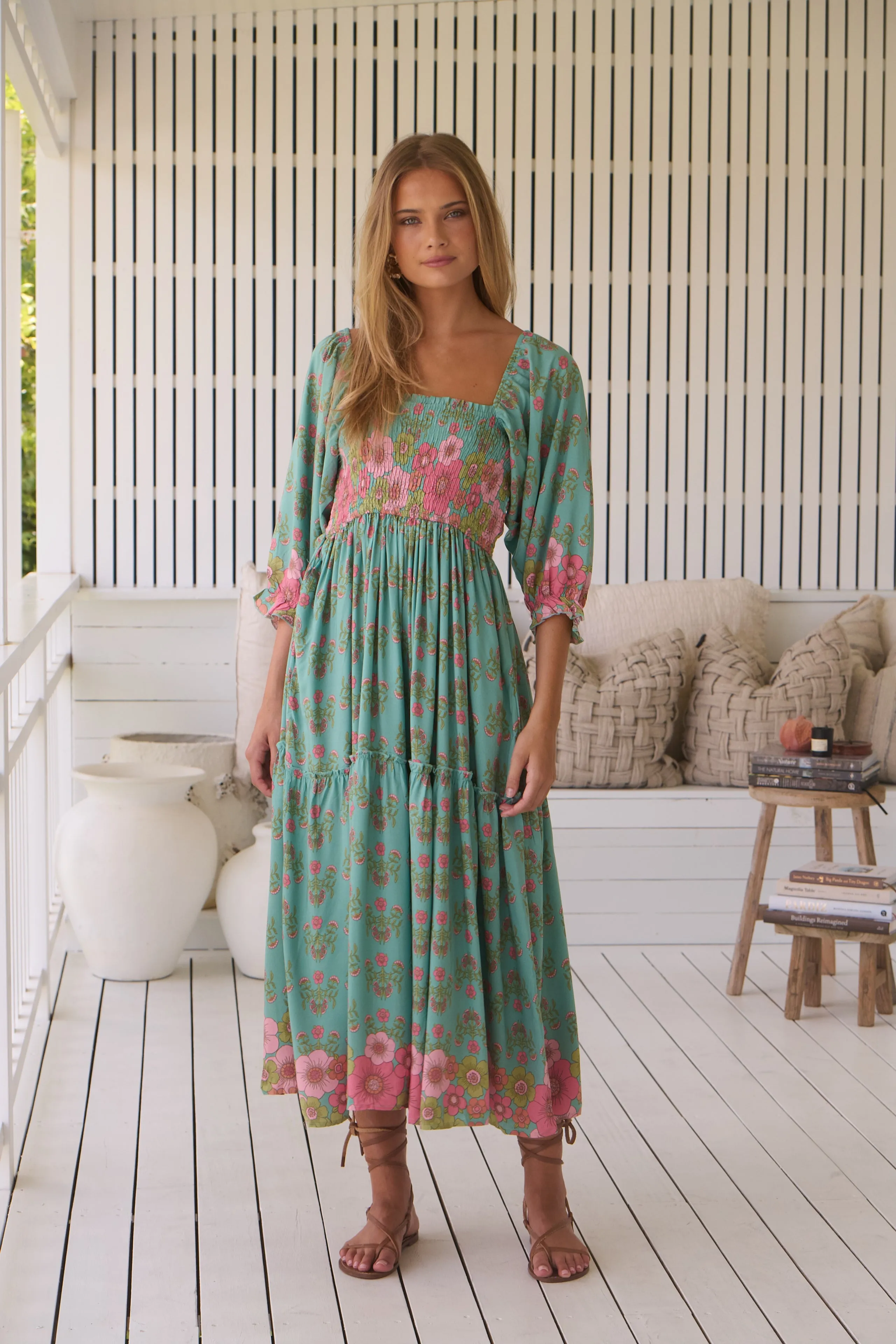 Meadowland Print Tulli Midi Dress