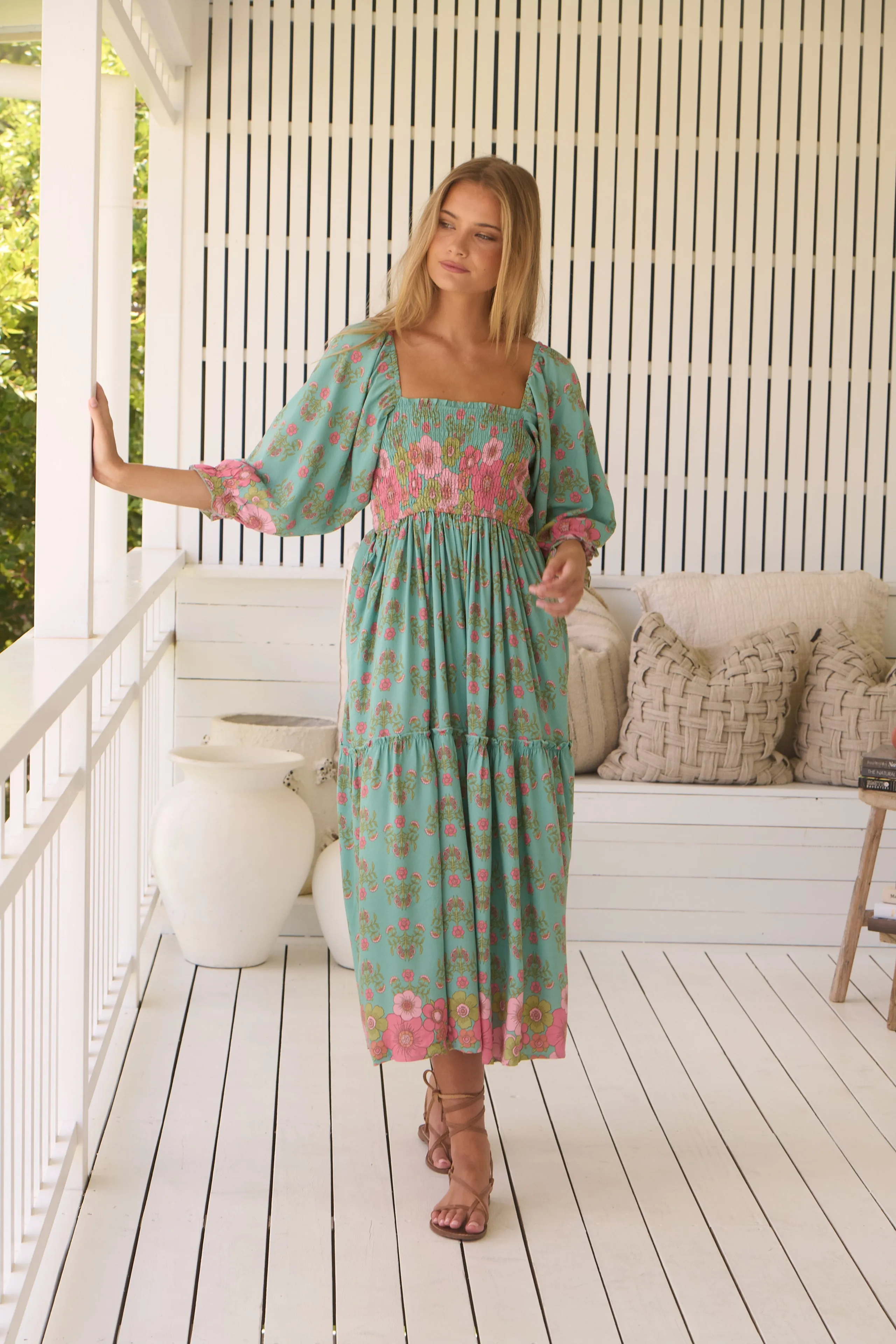 Meadowland Print Tulli Midi Dress