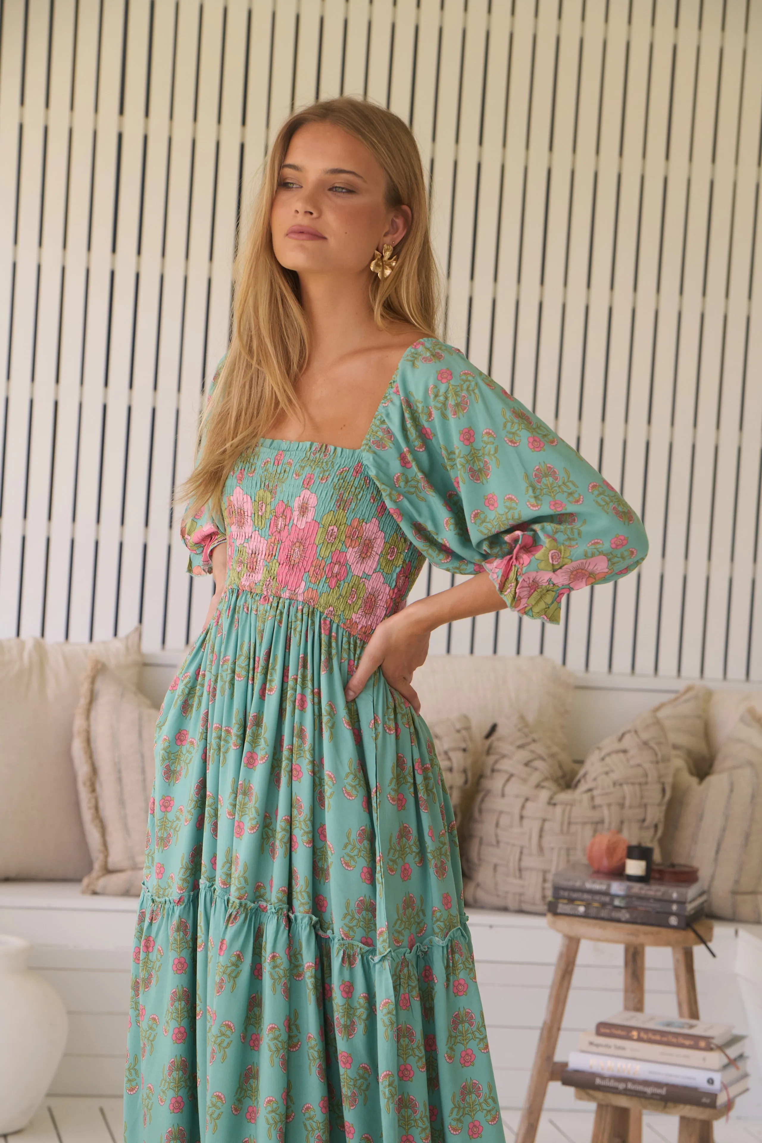 Meadowland Print Tulli Midi Dress