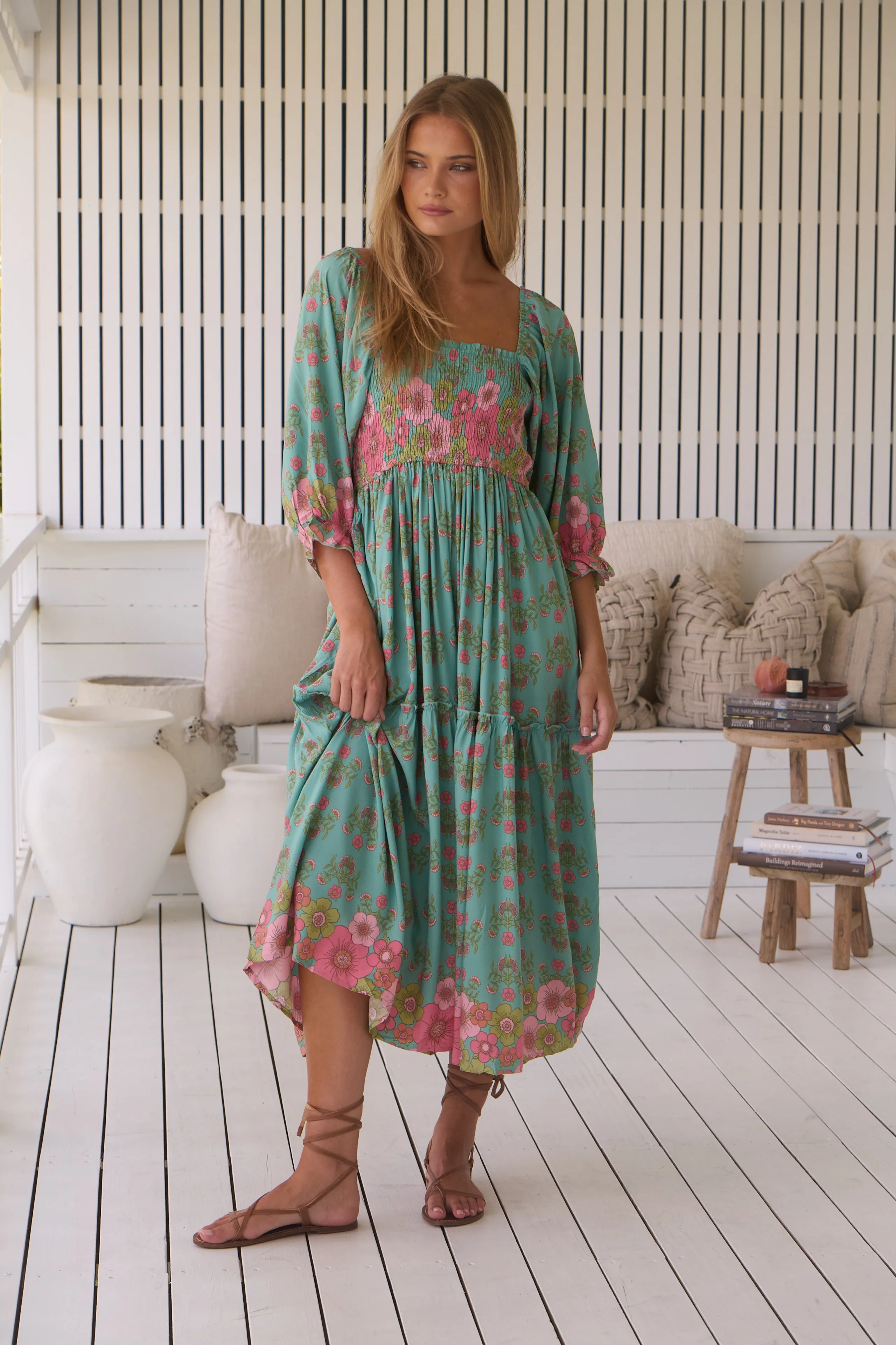 Meadowland Print Tulli Midi Dress