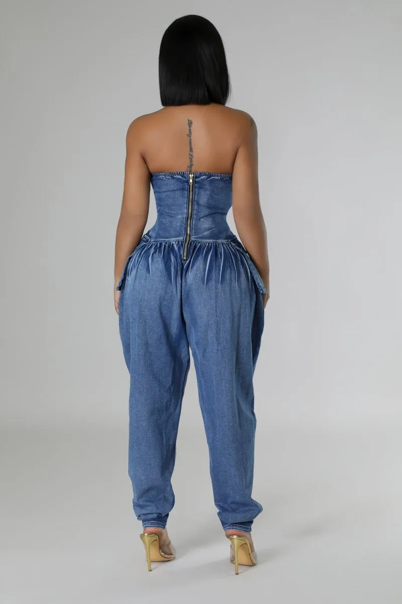 Meliza Tube Stretch Jumpsuit