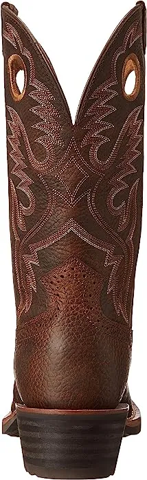 Men's Ariat Brown Oiled Rowdy Heritage Roughstock, SR, Pull On Square Soft Toe Western Boot
