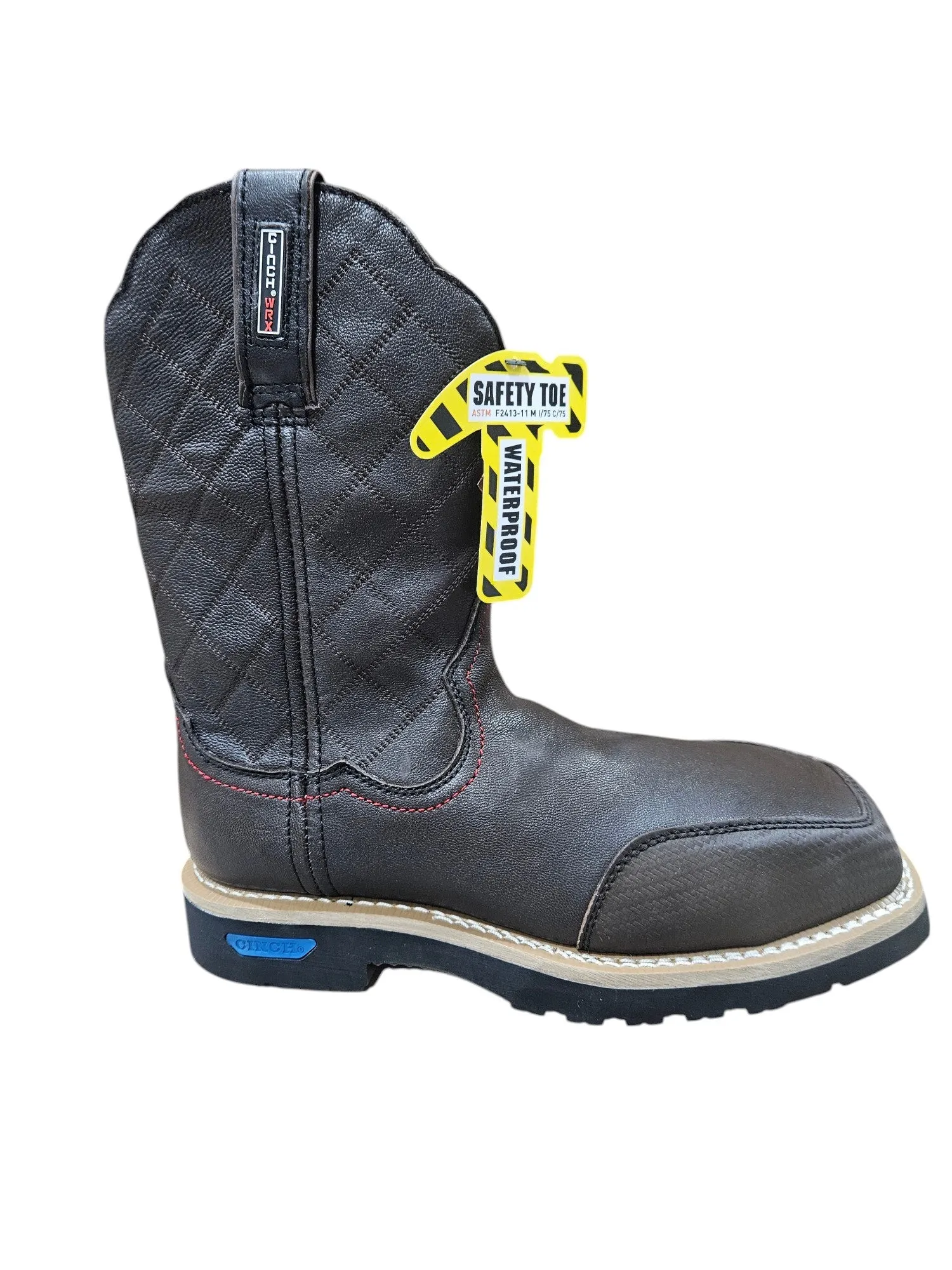 MEN'S CINCH SAFETY TOE WATERPROOF WESTERN WORK BOOTS WXM104FRSW