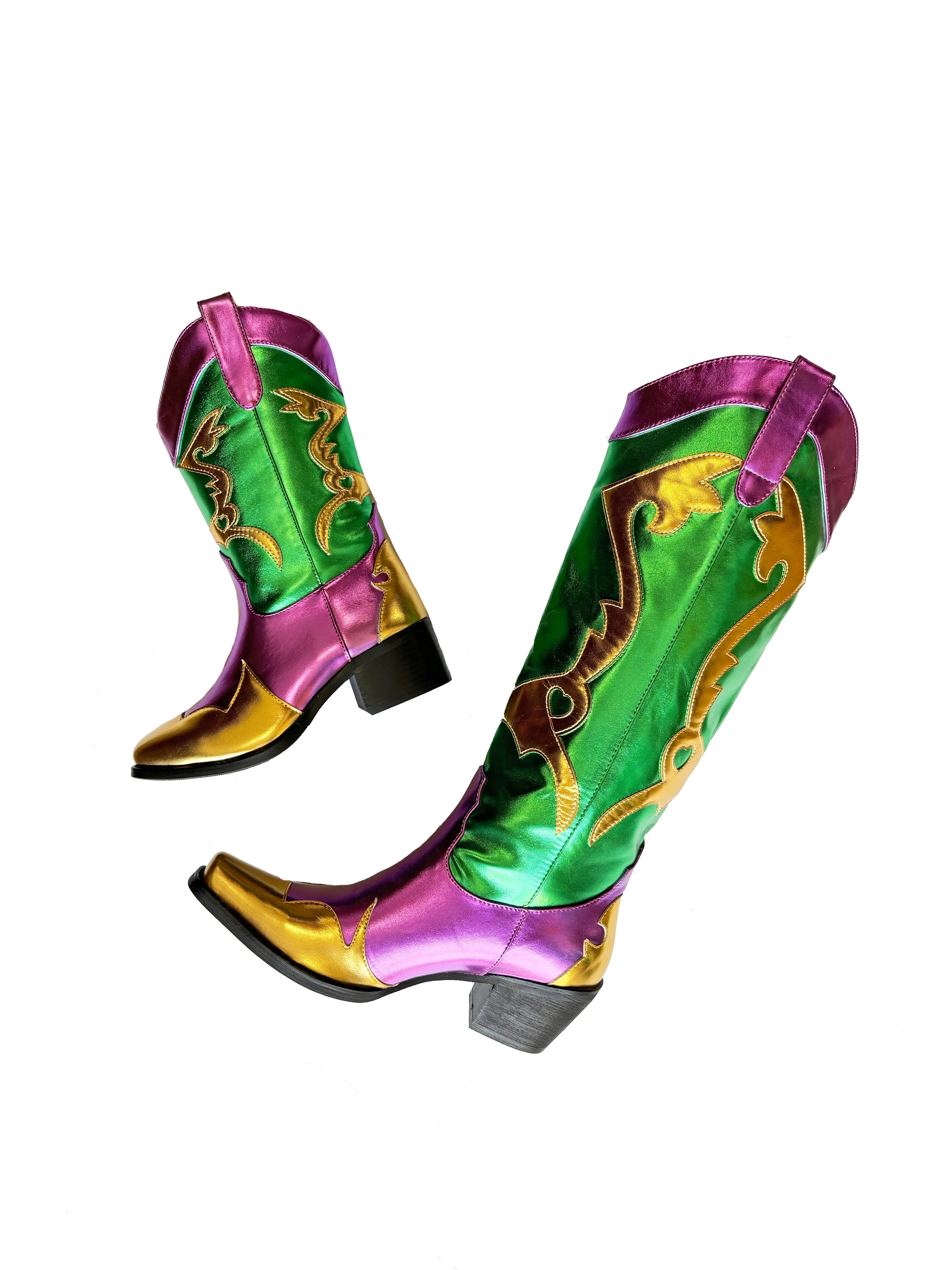 Metallic Cowboy Boots - Toddler