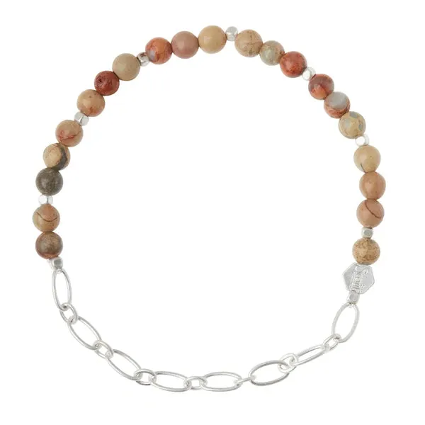 Mini Stone w/Chain Stacking Bracelet - Multiple Options