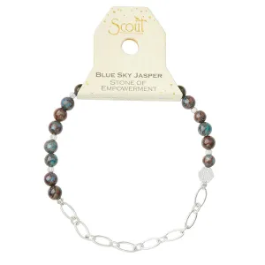 Mini Stone w/Chain Stacking Bracelet - Multiple Options