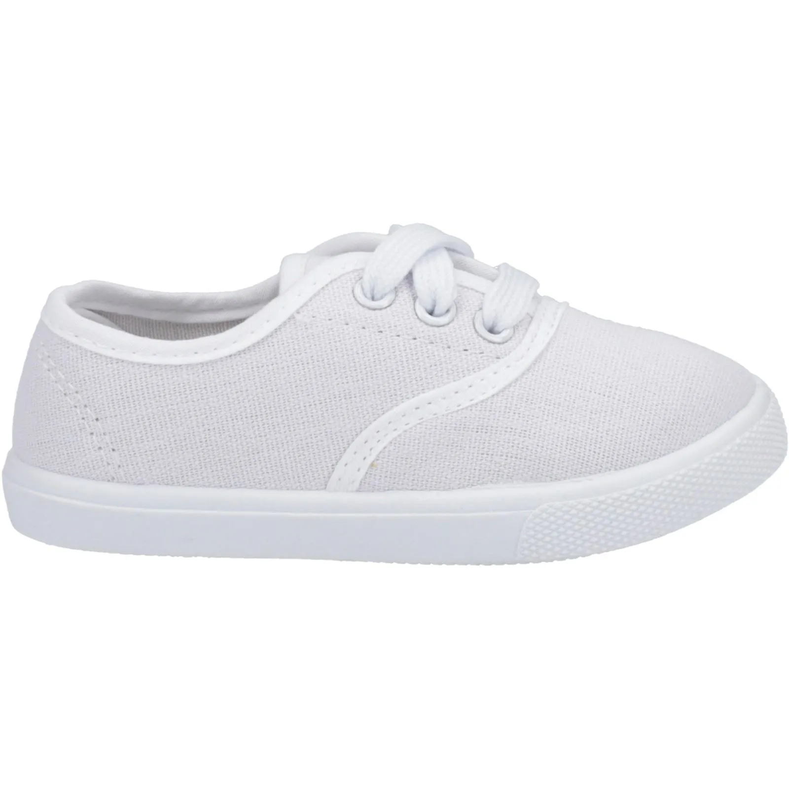 Mirak Boys Plimsoll - Morris Plims in White, 7-9