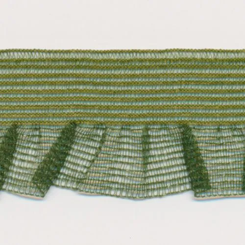 Mist Organdy Frill Stretch #71 Olive