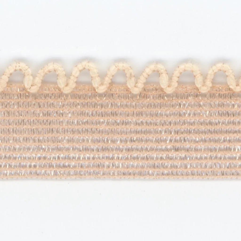 Mist Picot Stretch #08 Peach Beige