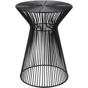 Modern Accent Piece - 18H x 14W x 14D Metal End Table
