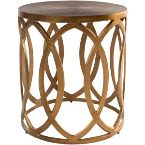 Modern Industrial 18"H x 16"W x 16"D Earnshaw Table