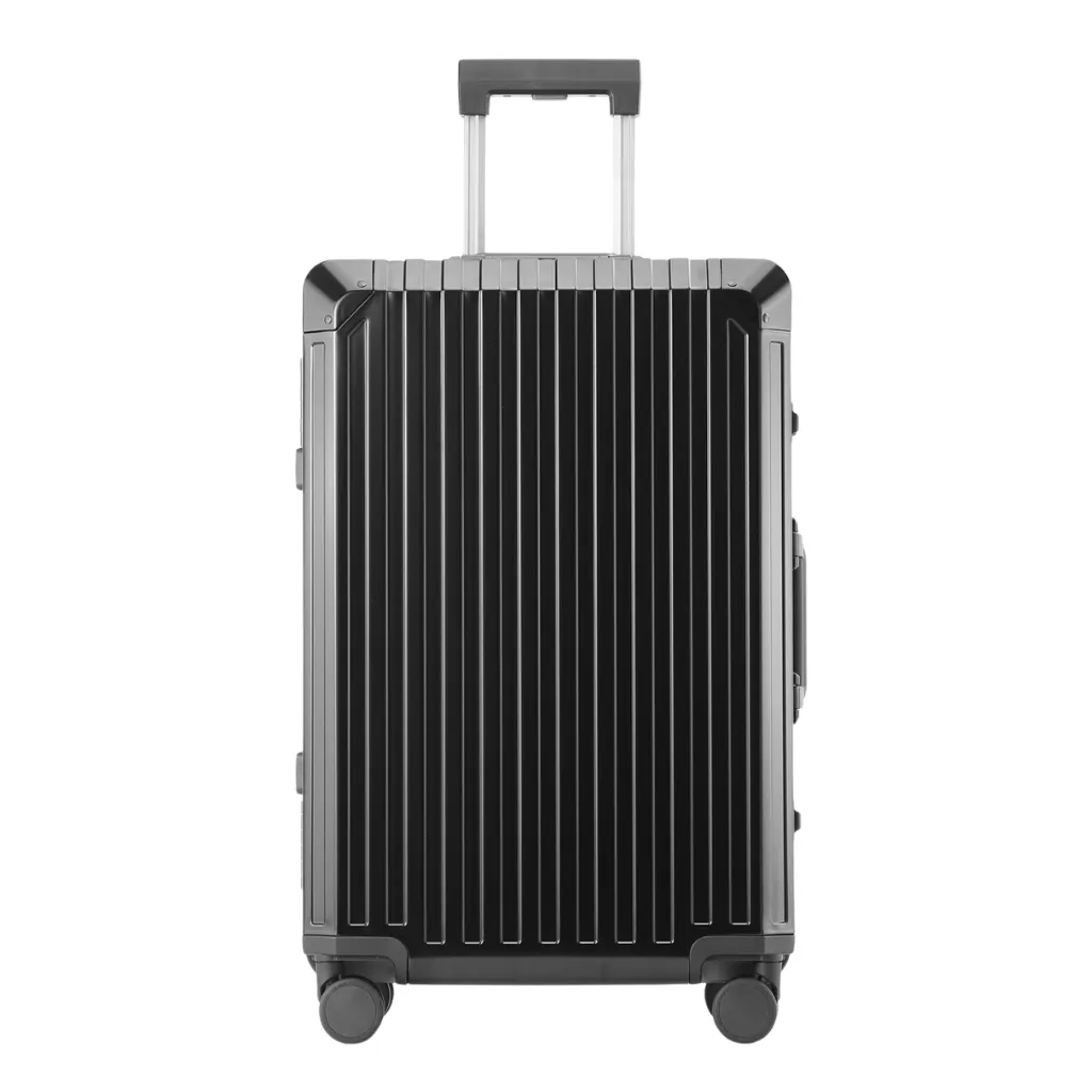 MONO CHECKED SUITCASE BLACK | ALUMINUM