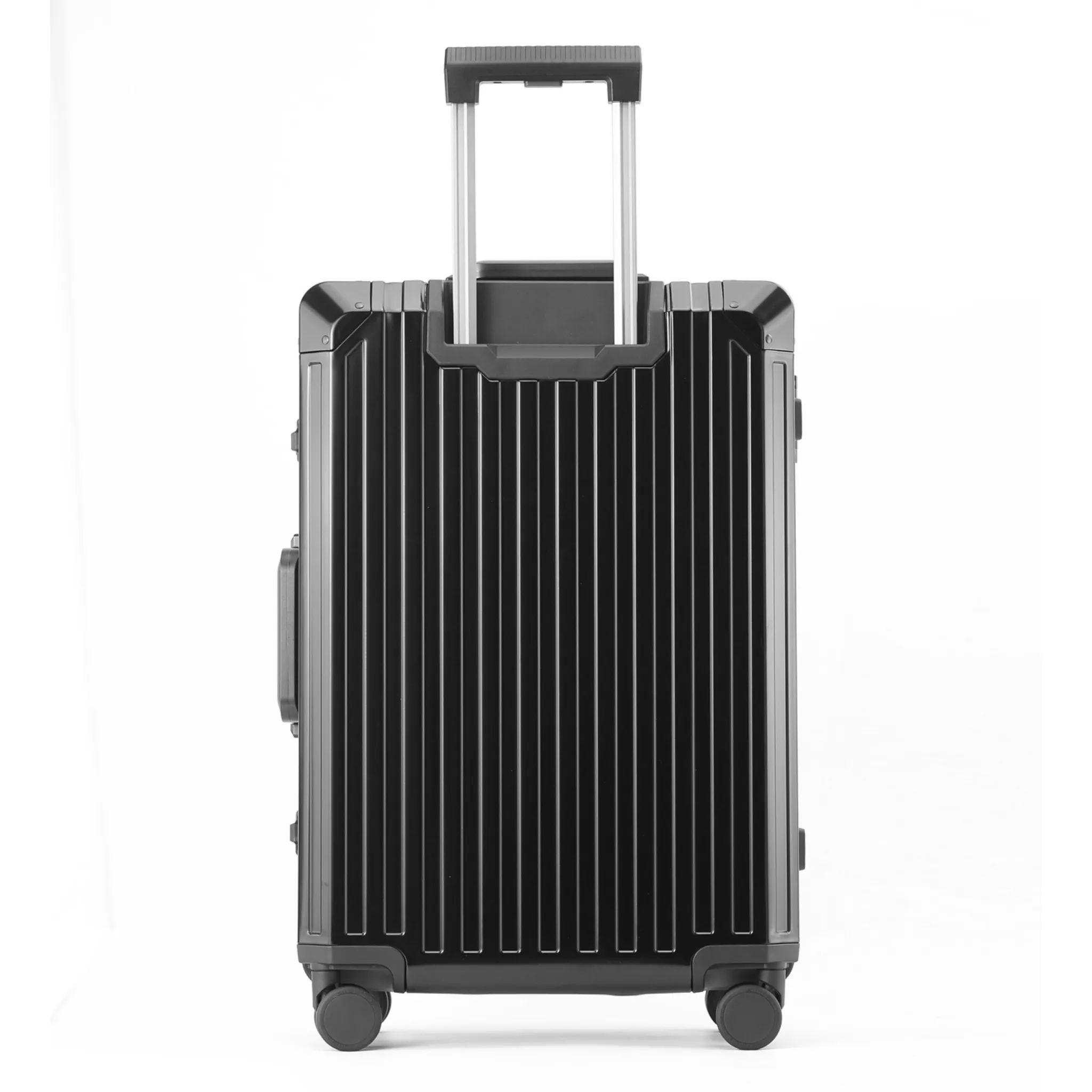 MONO CHECKED SUITCASE BLACK | ALUMINUM